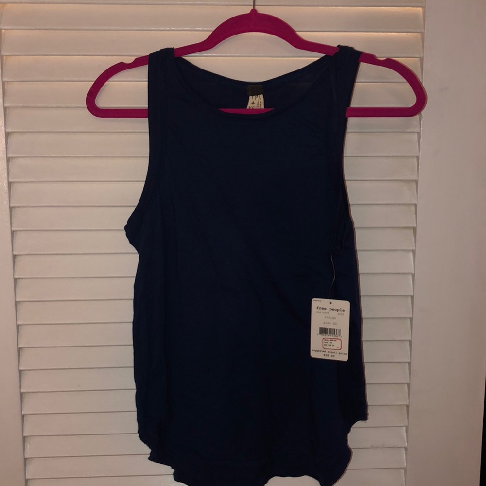 Free People Navy Tank
